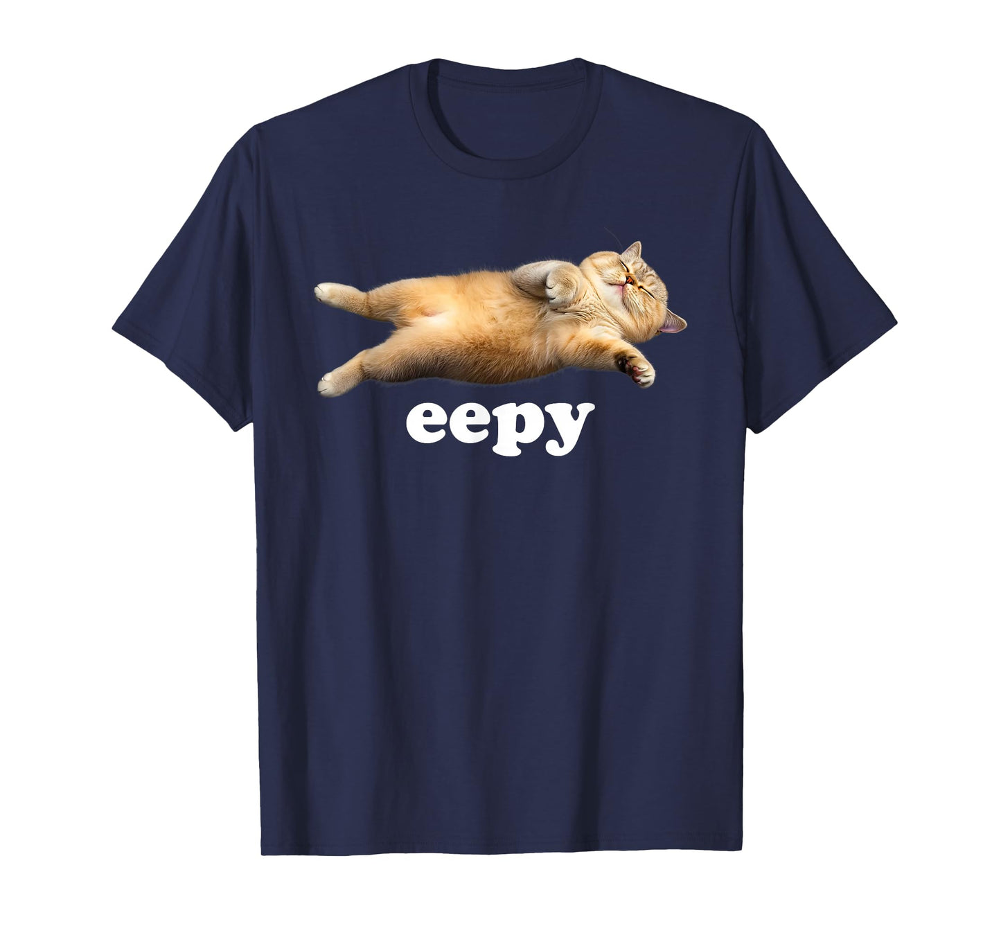 Eepy Cat Silly Sleepy Cat Funny Meme T-Shirt
