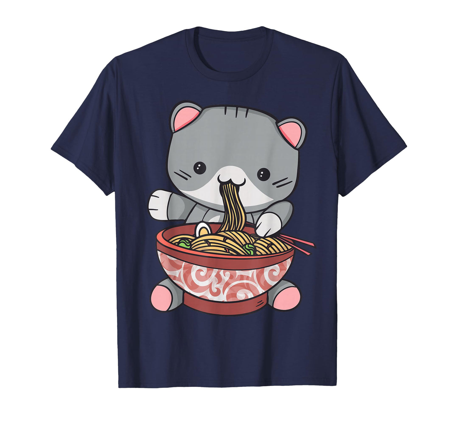 Ramen Cat Japanese Kawaii Anime Lover T-Shirt