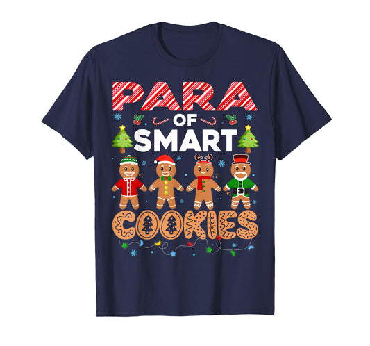 Christmas Paraprofessional Of Smart Cookies Gingerbread T-Shirt