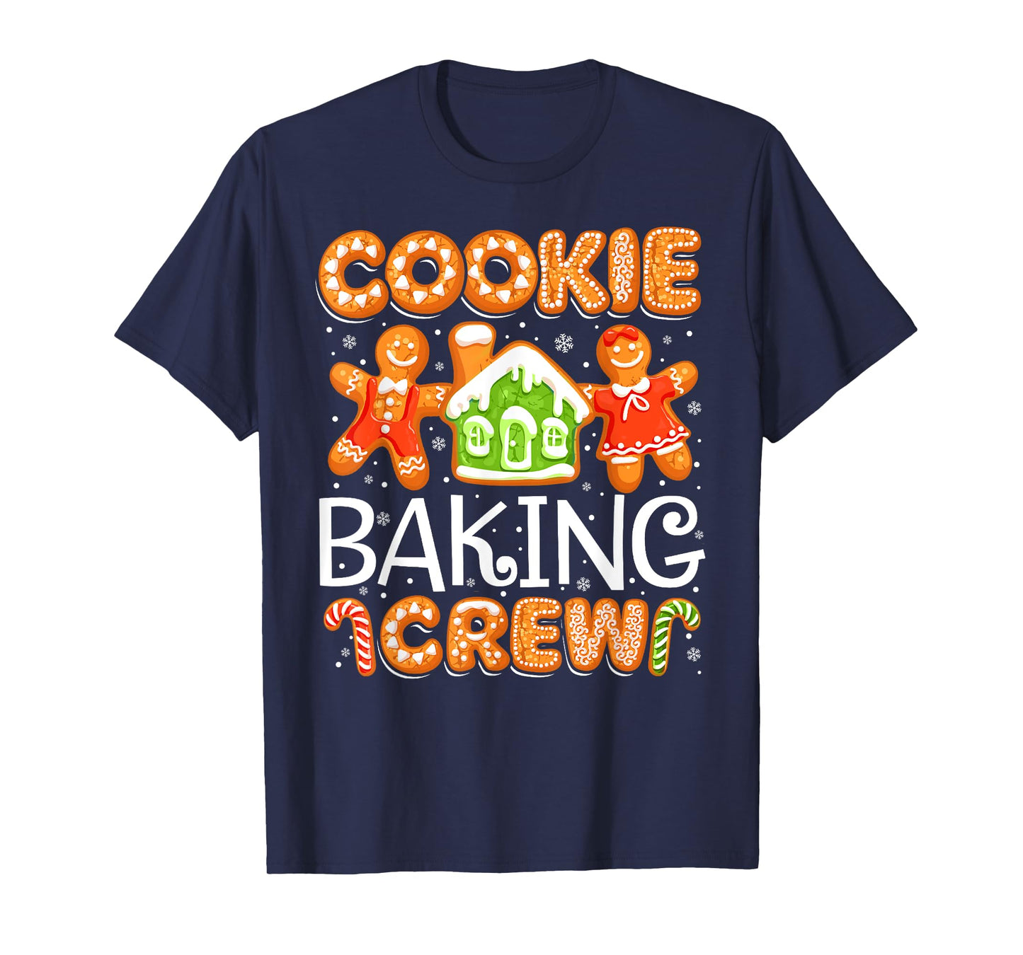 Christmas Cookie Baking Crew Baker Funny Pajamas Family Xmas T-Shirt