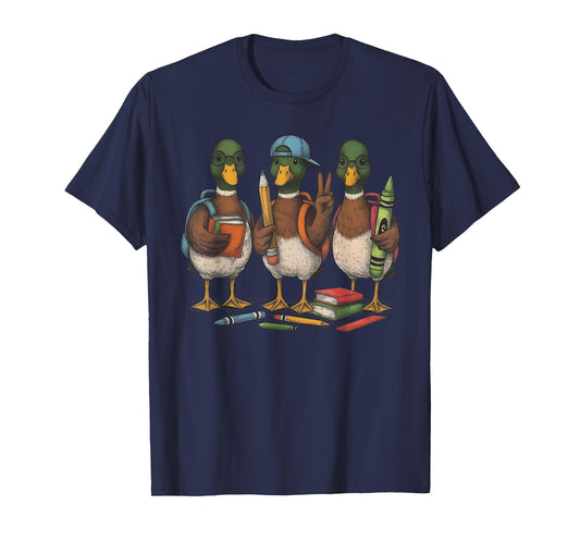 Back for Hunting Season Mallard Duck Hunting Kids Teacher T-Shirt