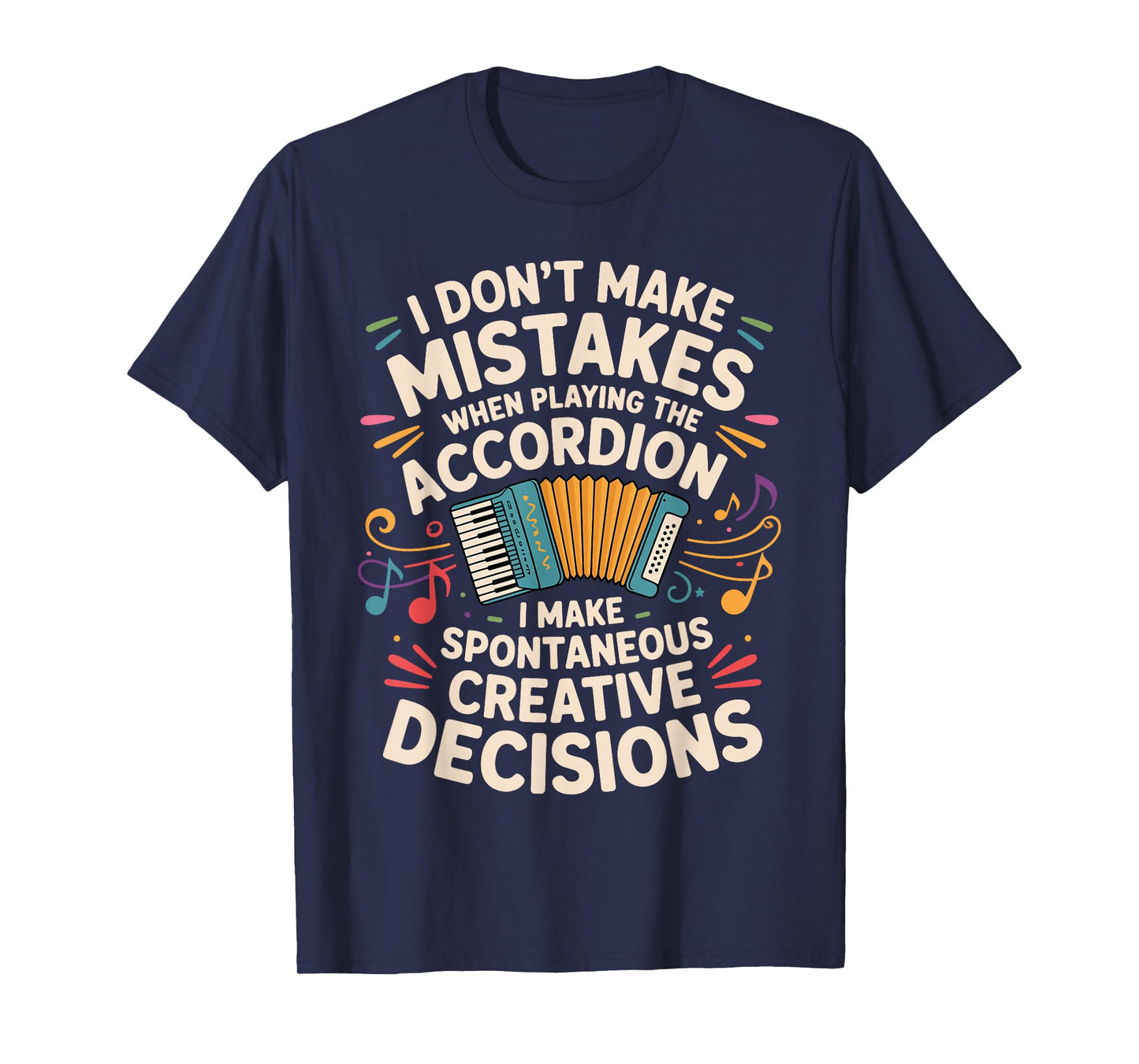 Accordion Art for Men Women Accordionist Accordion Player T-Shirt