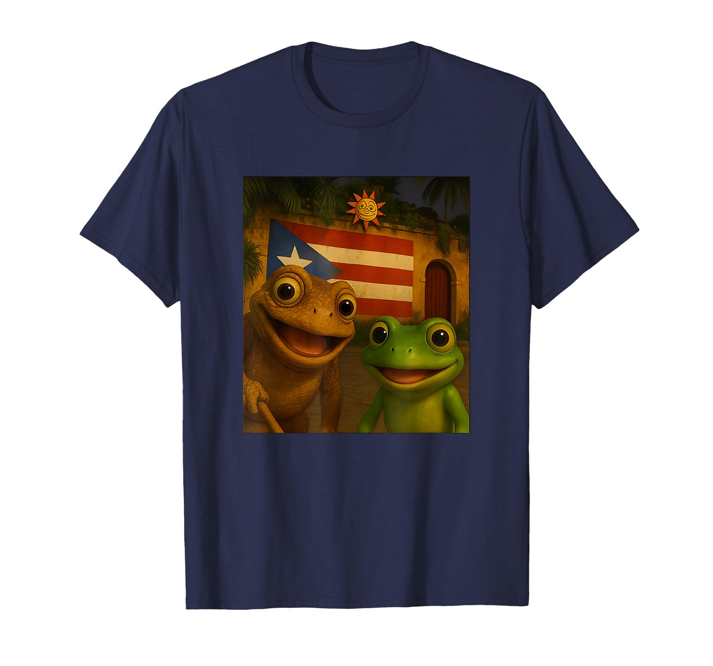 Sapo Concho Coqui Frog Selfie Puerto Rican T-Shirt