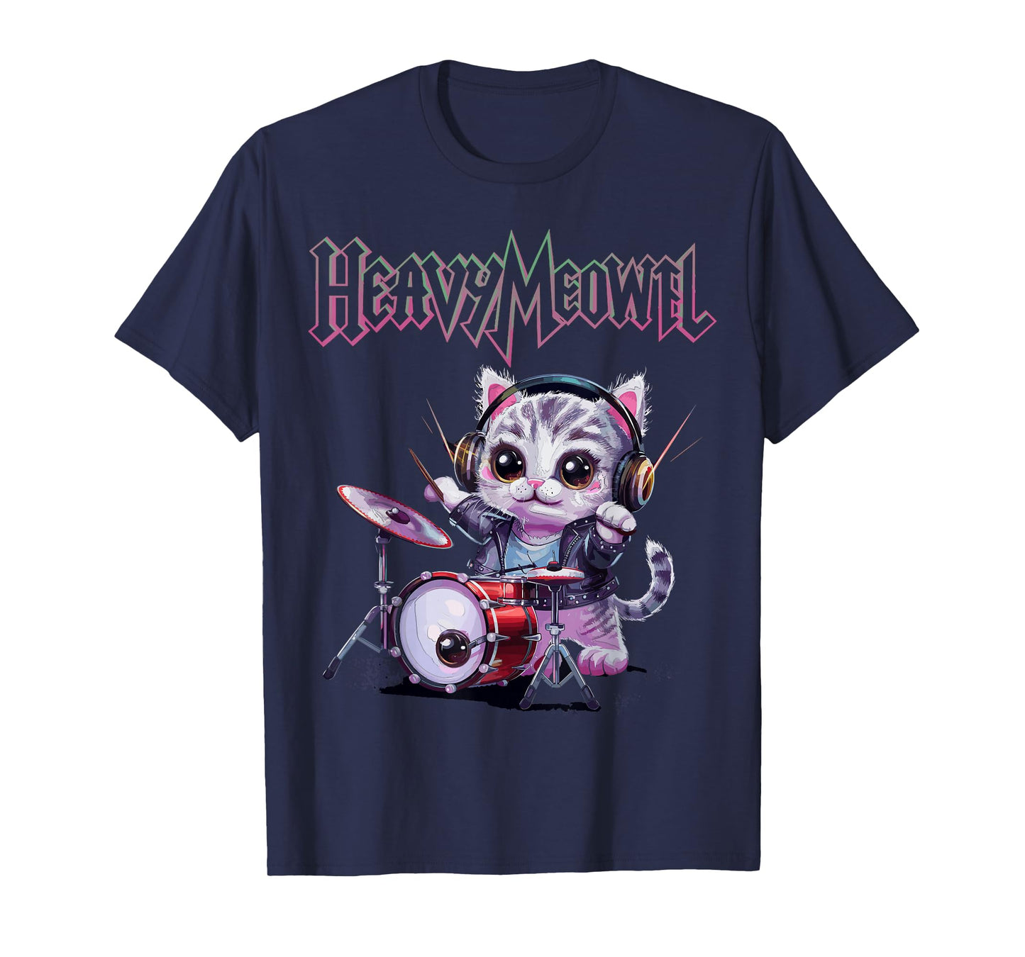 Heavy Meowtal Cute Cats T-Shirt