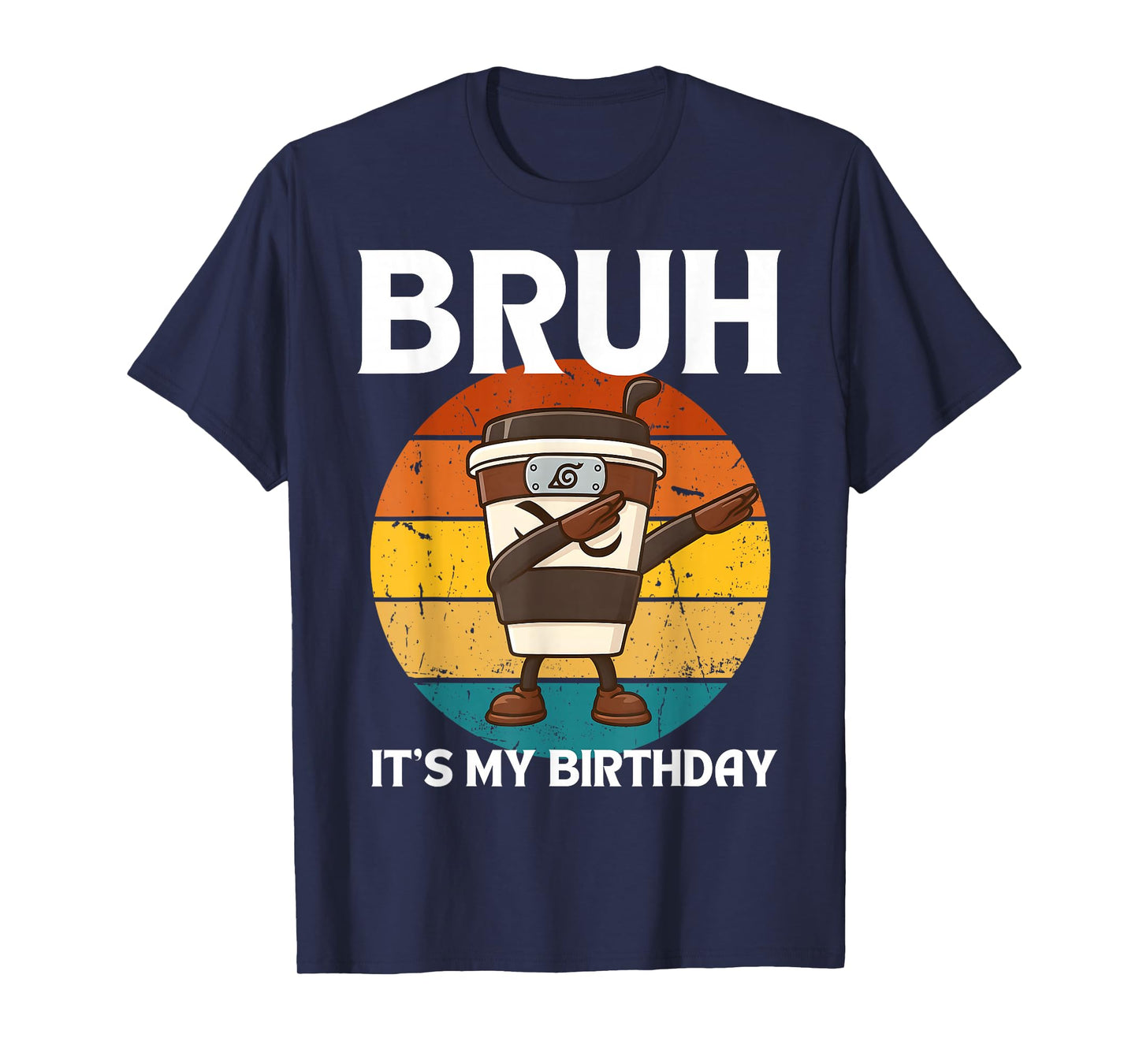 Bruh It's My Birthday Dabbing Cappuccino Assassino Kids Boys T-Shirt