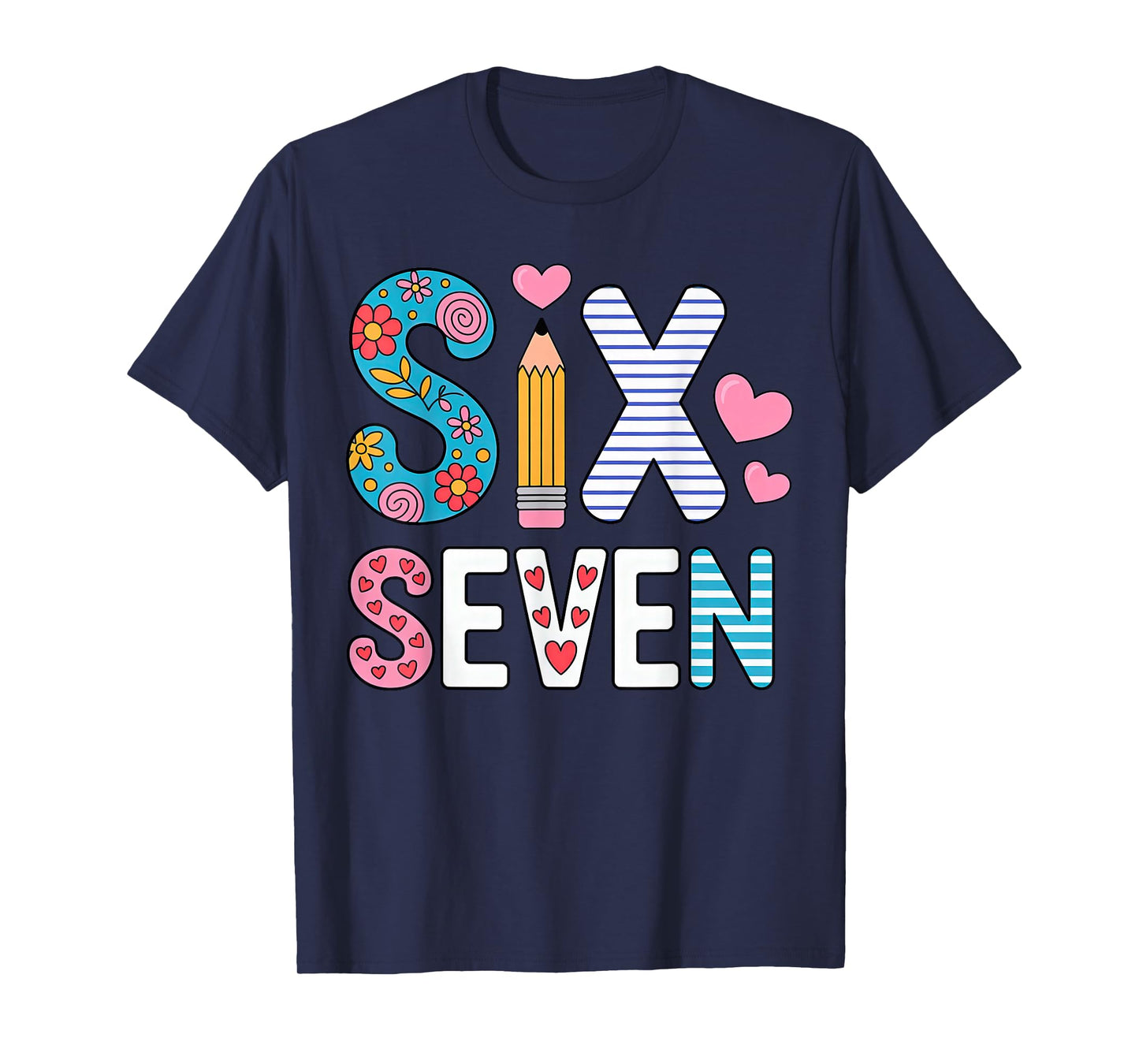 Six Seven 6 7 Meme Teacher T-Shirt