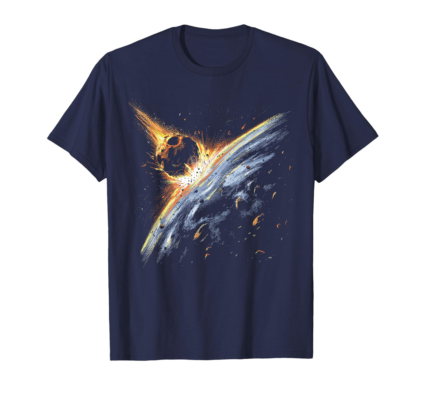 Asteroid Meteorite Impact Earth Space Comet Meteors Sci-Fi T-Shirt