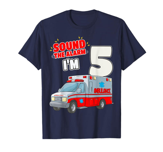 5th Birthday Medical Ambulance EMT 5 Years Old EMS Paramedic T-Shirt