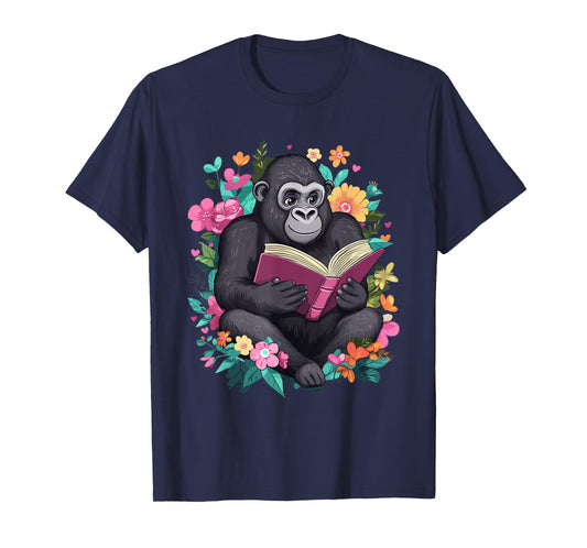 Cute Cottagecore Valentines Gorilla Graphic Girls Women T-Shirt