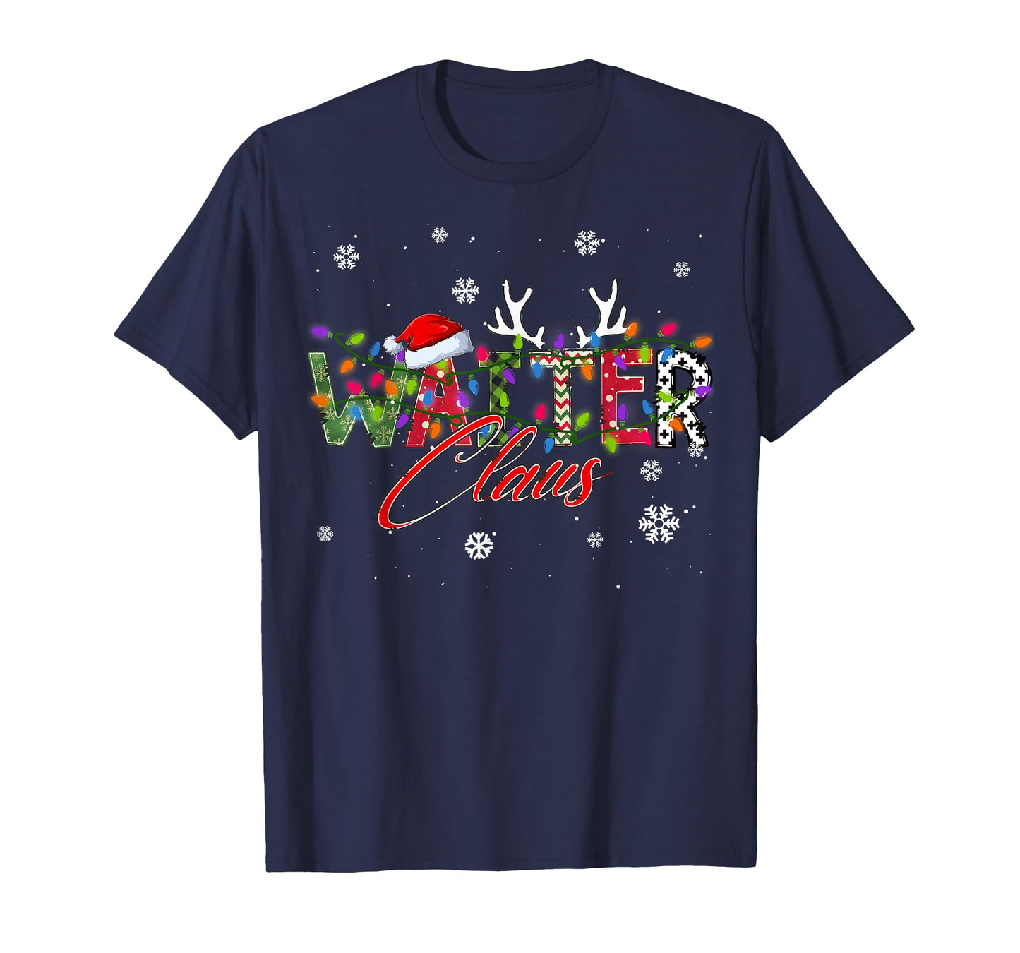 Waiter Claus Family Matching Group Ugly Christmas Sweater T-Shirt