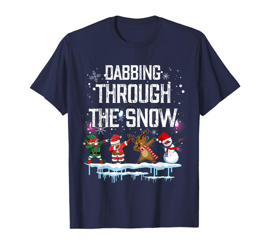Santa Dabbing Through the Snow T-Shirt T-Shirt