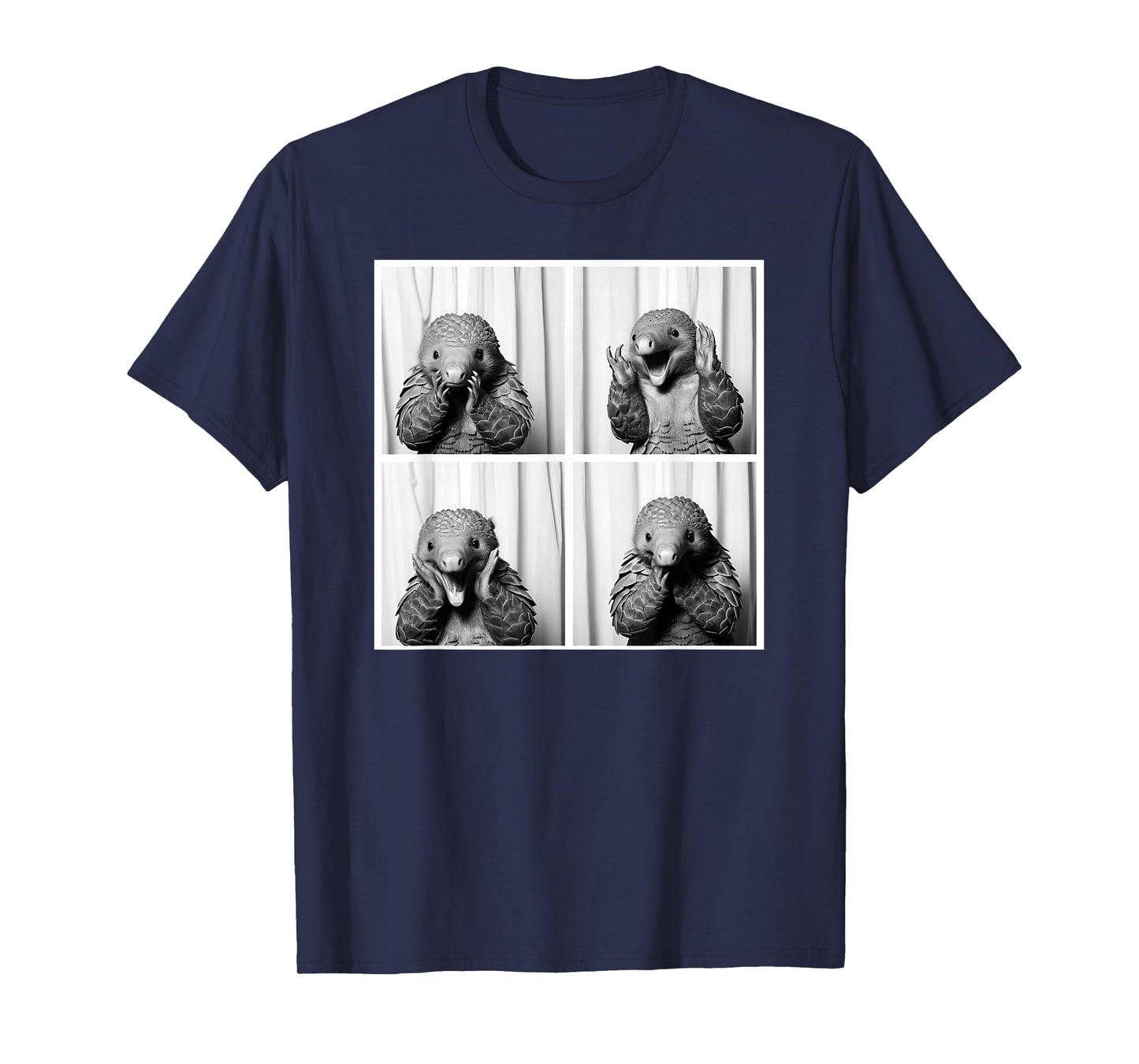 Funny Pangolin Face Portrait Love Pangolins Weird Animal T-Shirt