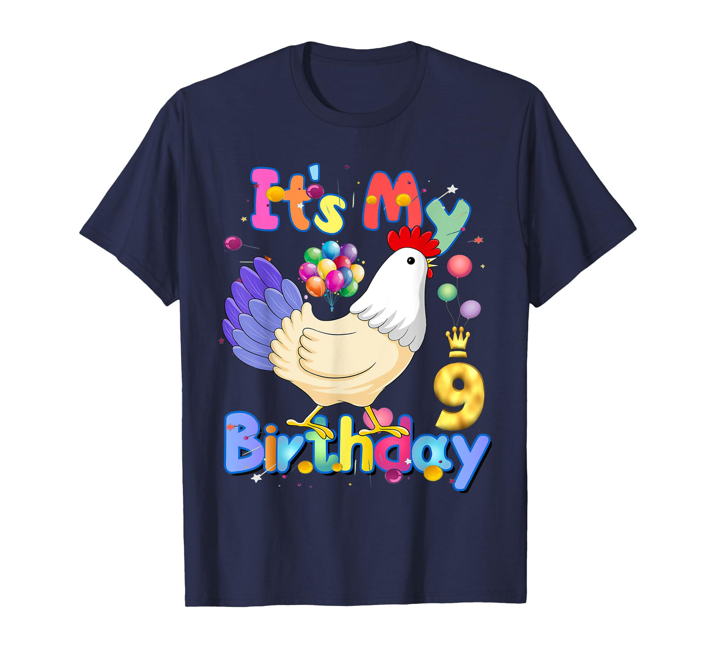 It's My Birthday 9 Chicken for Girls Chicken Dabbing Party T-Shirt