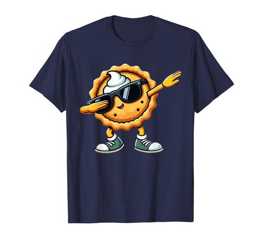 Dabbing Pumpkin Pie Thanksgiving Day Funny Boys Kids Dab T-Shirt