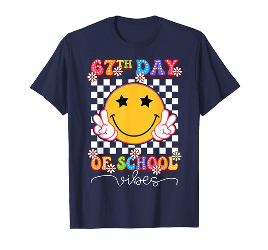 67th Day of School Vibes Funny Six Seven 67 Meme Slang T-Shirt
