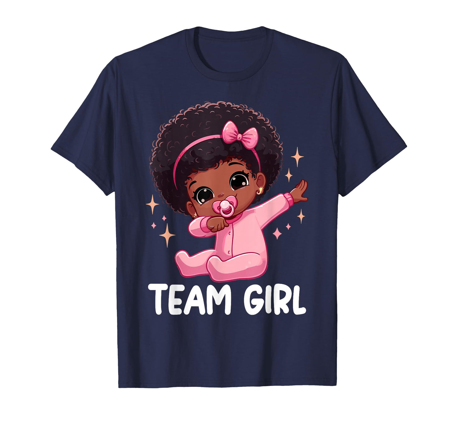 Team Girl Baby Announcement Gender Reveal Party T-Shirt