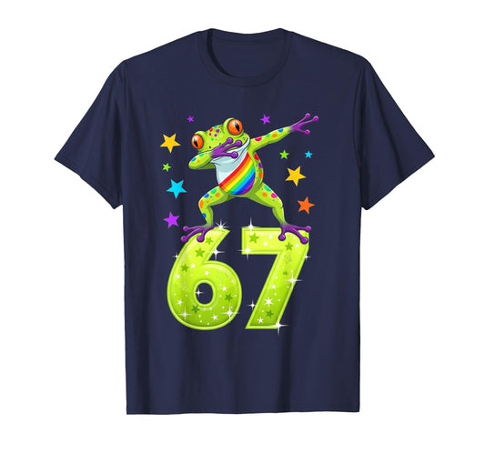 Dabbing Frog 67 Funny Six Seven Gen Z Slang Meme Cute T-Shirt