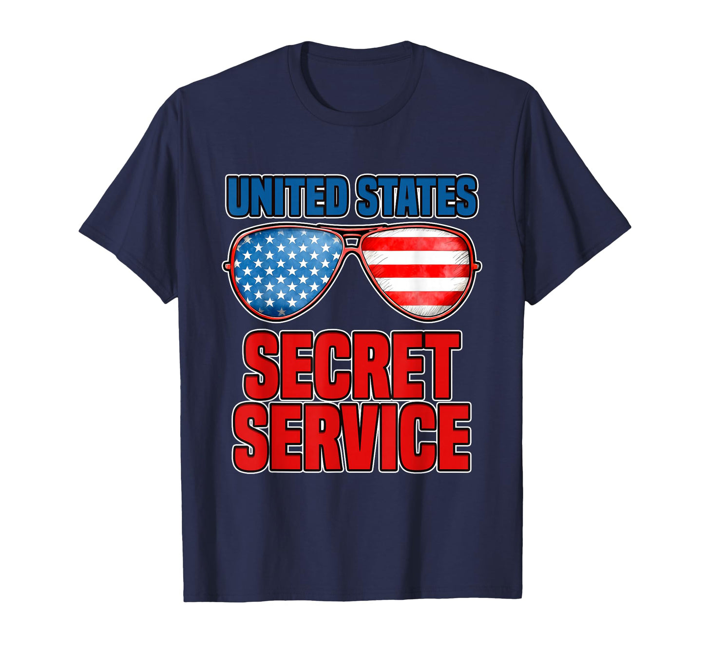 Patriotic Secret Service United States Sunglasses T-Shirt