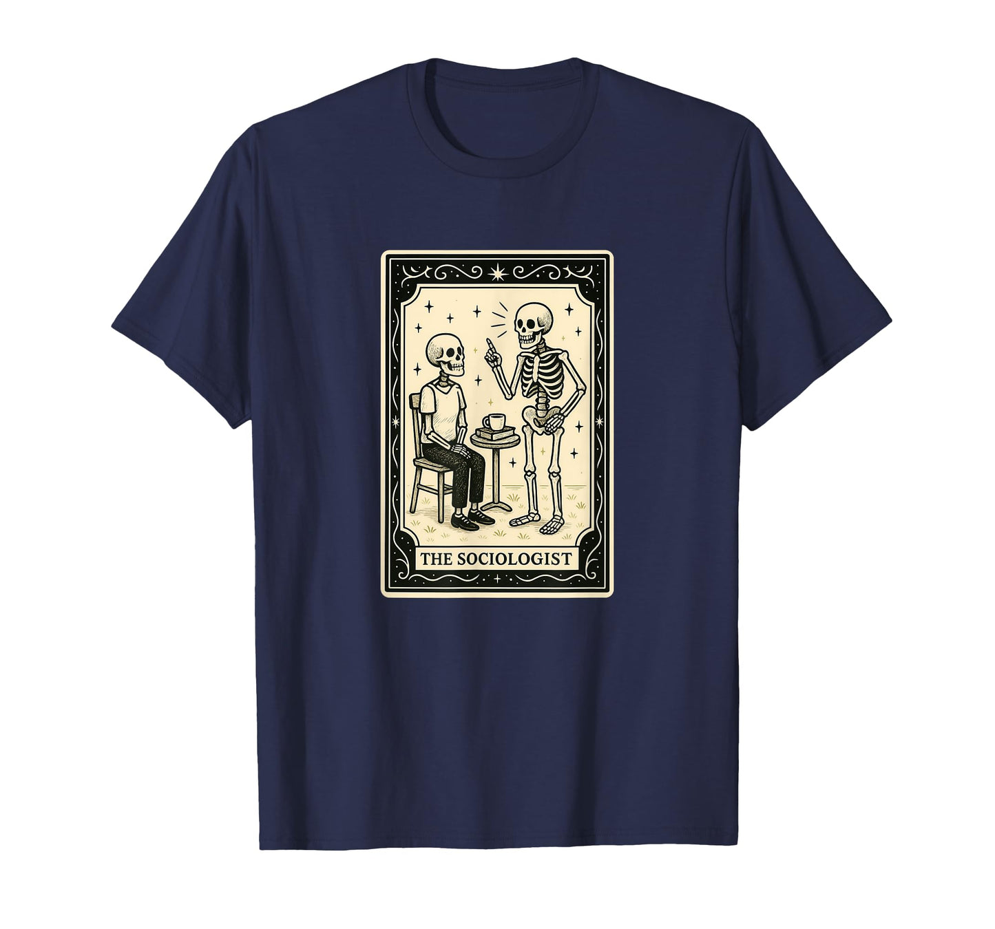 The Sociologist Tarot Card Halloween Spooky Gothic Sociology T-Shirt