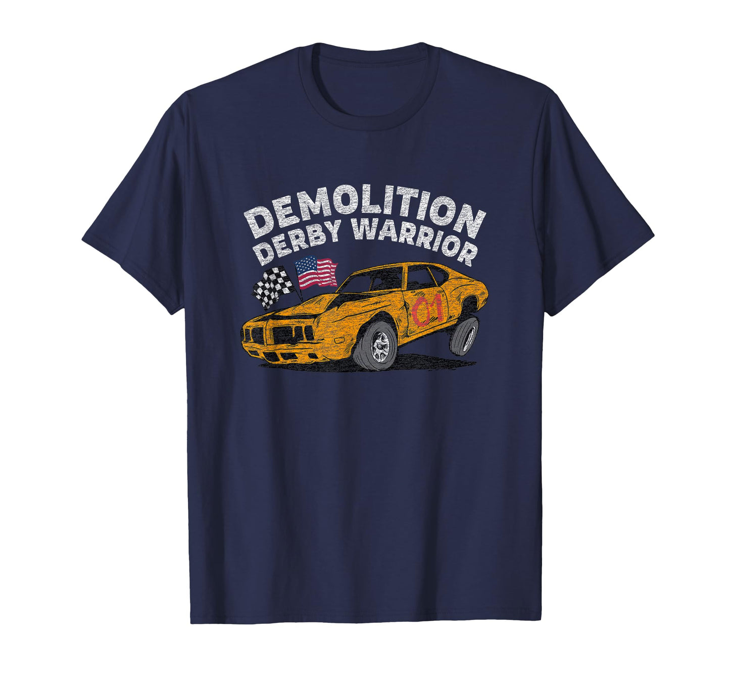 Demolition Derby Car Driver Vintage Graphic T-Shirt
