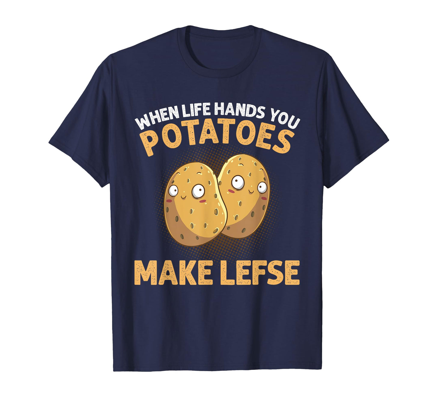 Cool Lefse For Men Women Potato Flatbread Baking Pastry Food T-Shirt