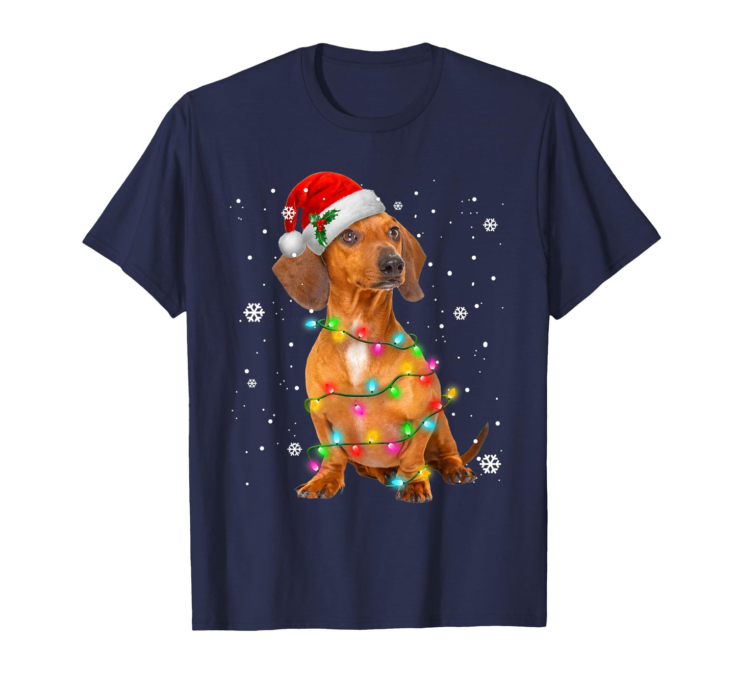 Dachshund Dogs Tree Christmas Sweater Xmas Gifts for Pet Dog T-Shirt