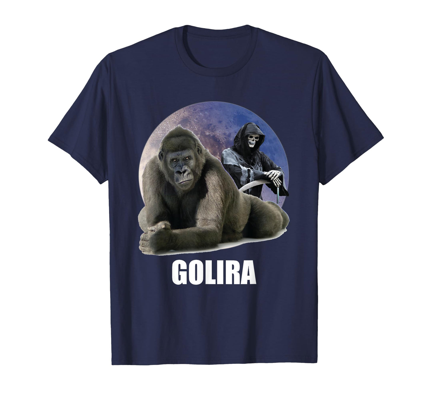 Ironic Gorilla Cringe Weird Silly Odd Sarcastic Dumb Meme T-Shirt