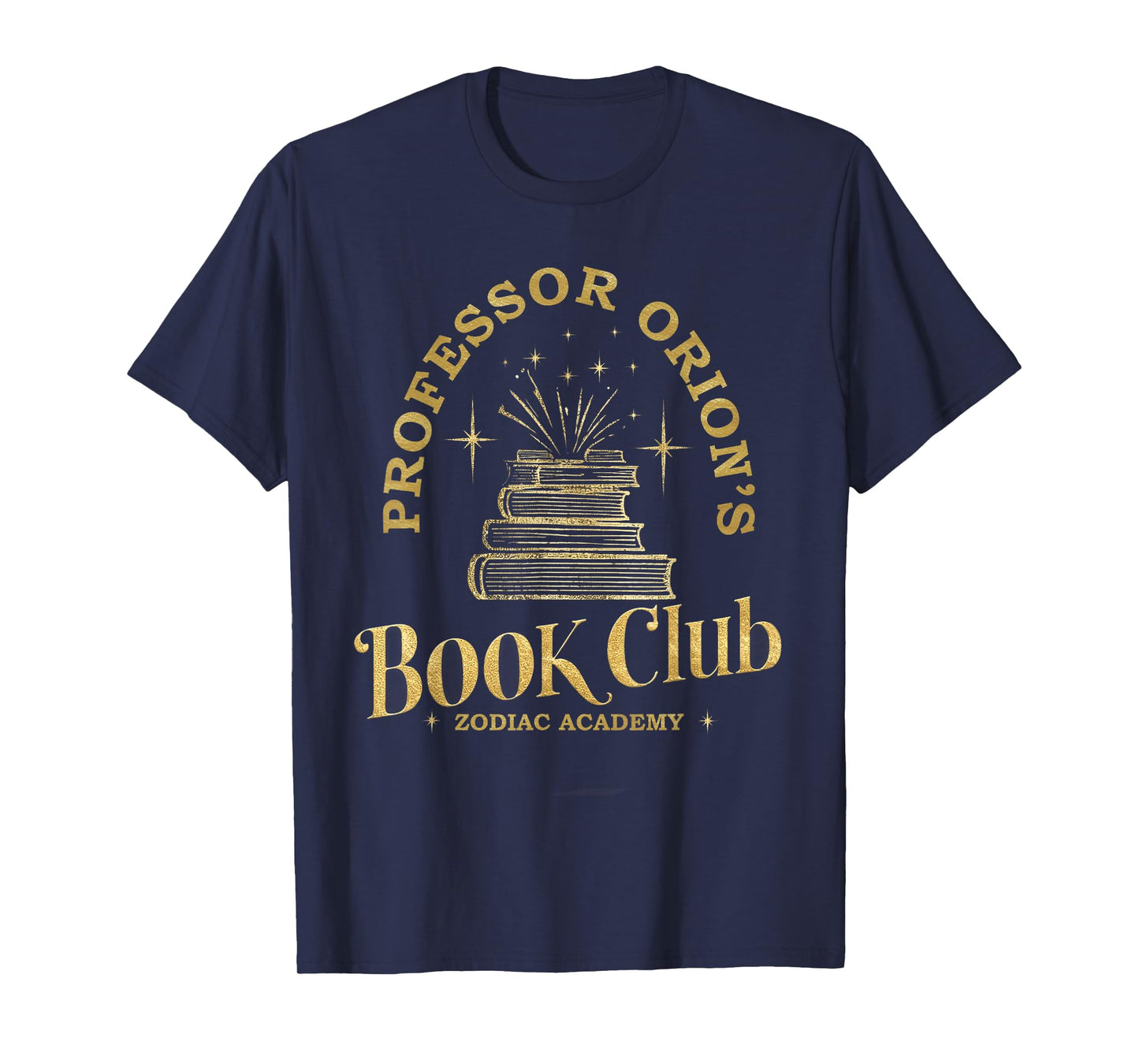 Academy Book Nerd Professor Orion's BookClub Zodiac T-Shirt