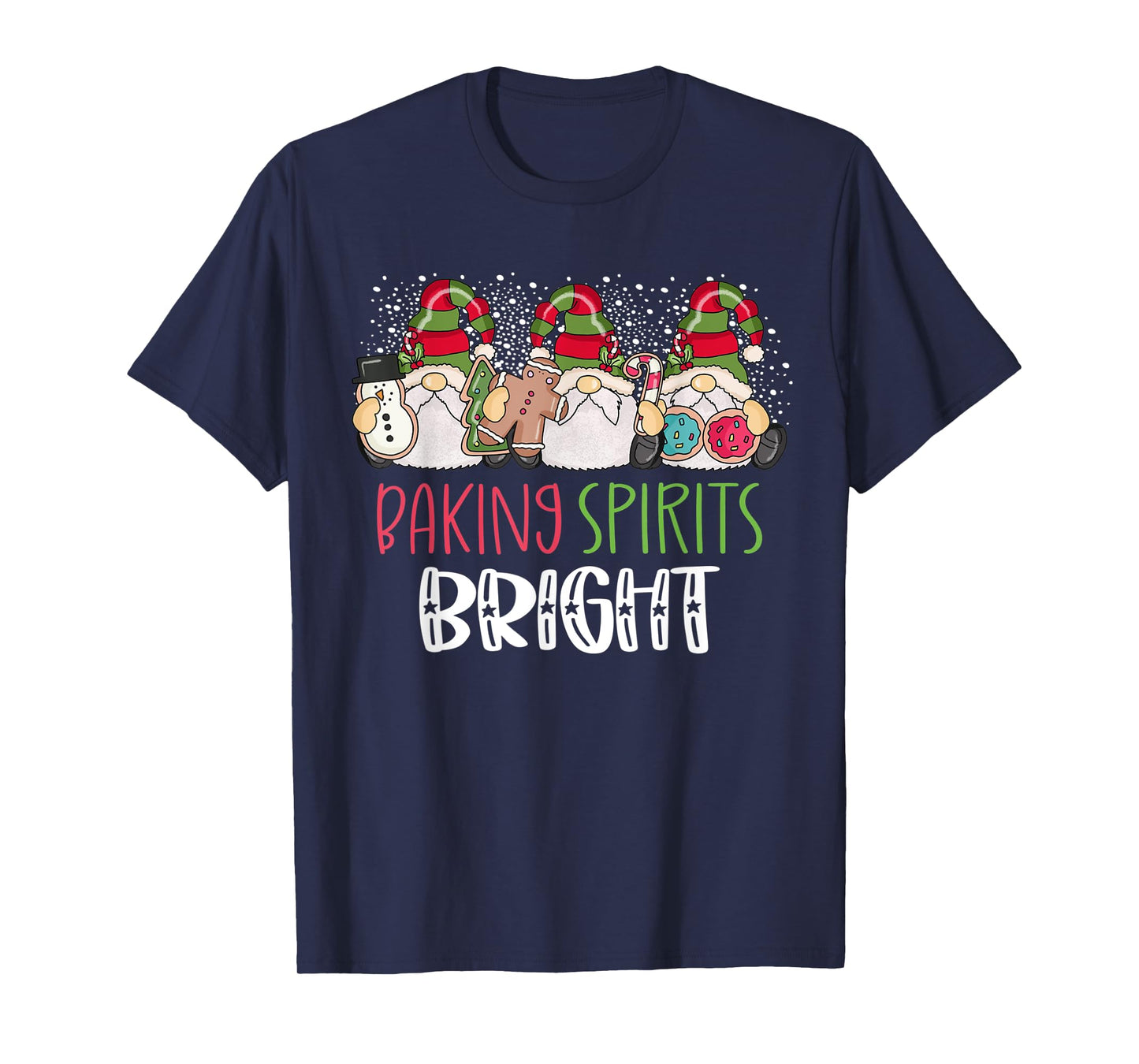 Christmas Baking Shirt Baking With My Gnomies Cute Gnomes T-Shirt