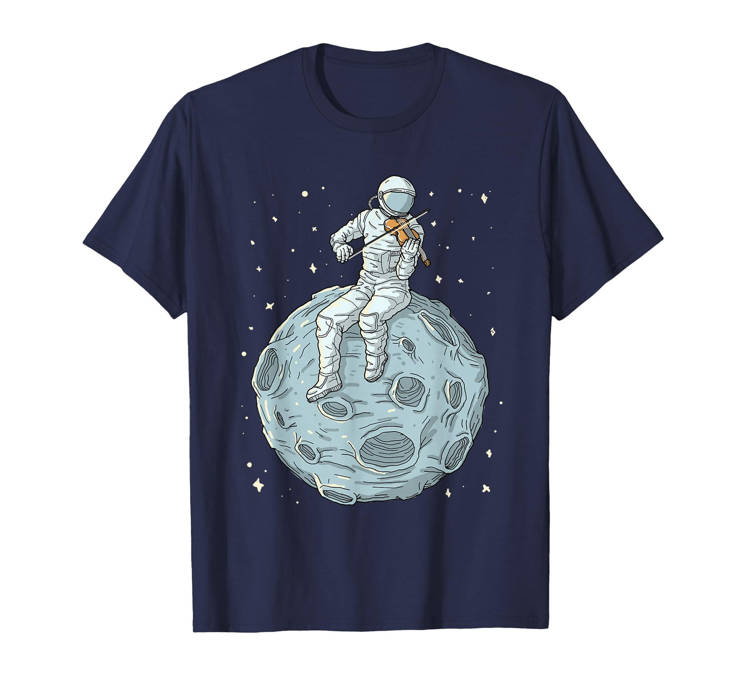 Astronaut Violin Player Violinist Viola Classical Music T-Shirt