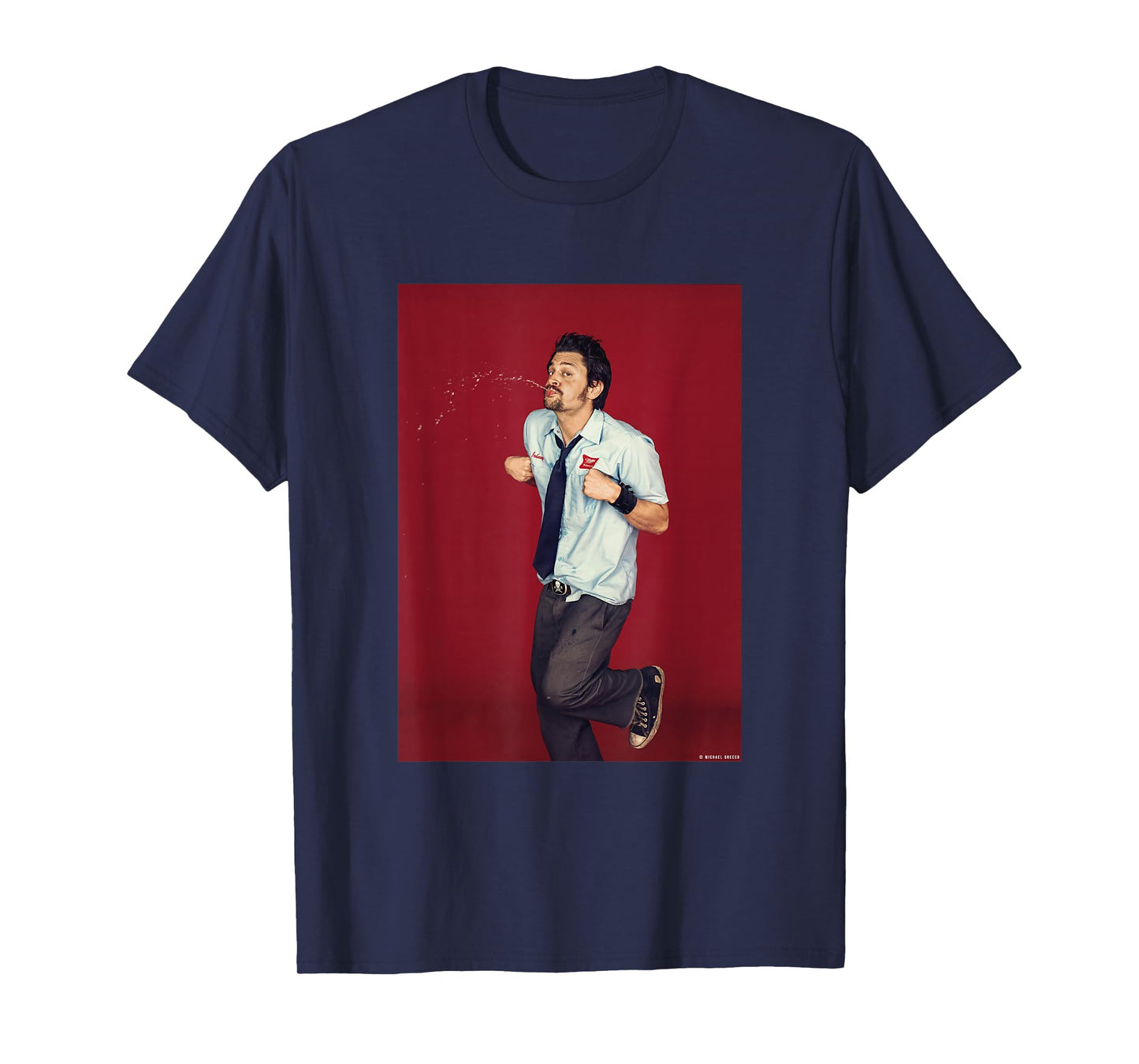 Jackass Johnny Knoxville Prank Stunt Actor by Michael Grecco T-Shirt