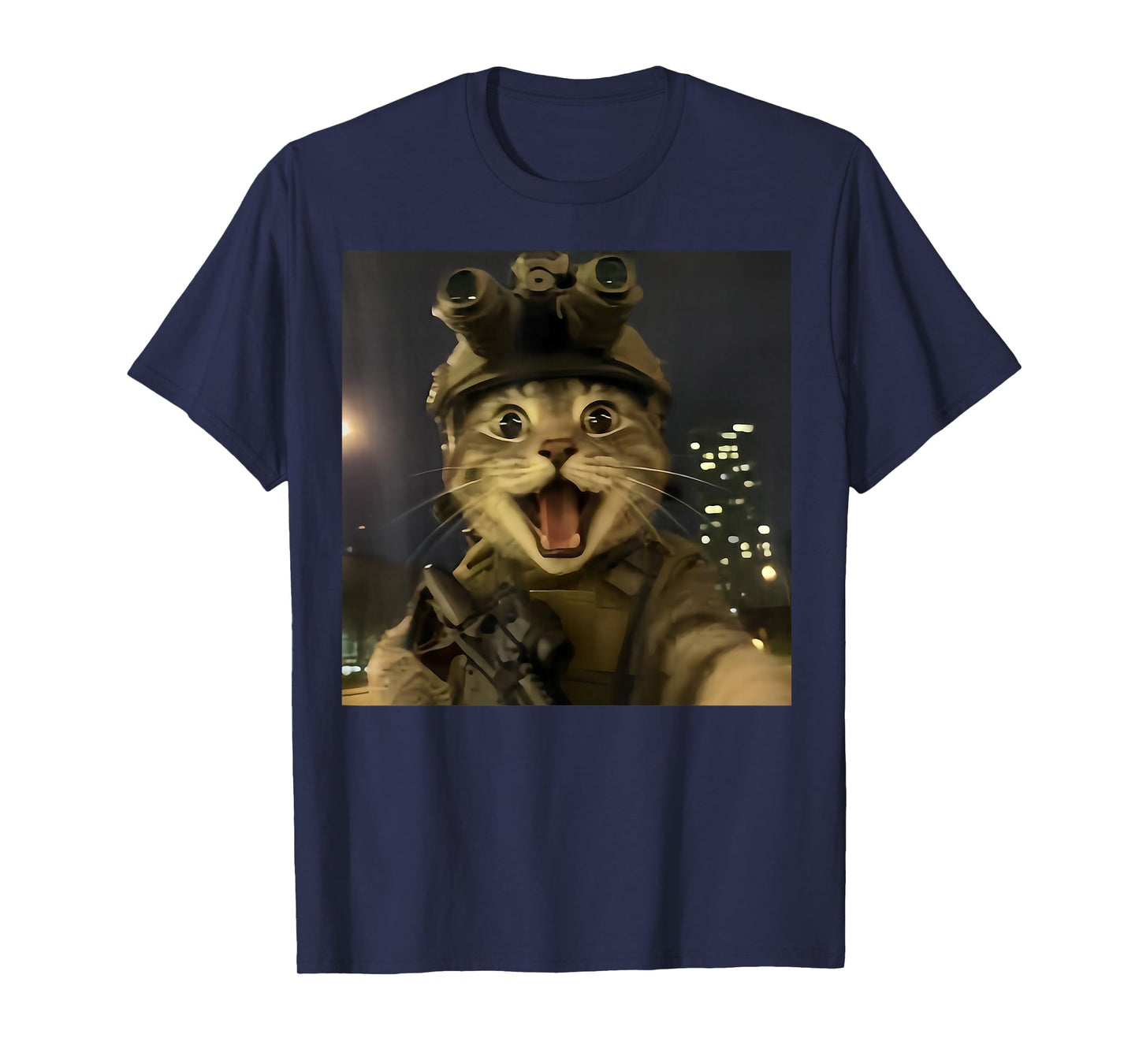 Wash Tactical Cat Meme T-Shirt