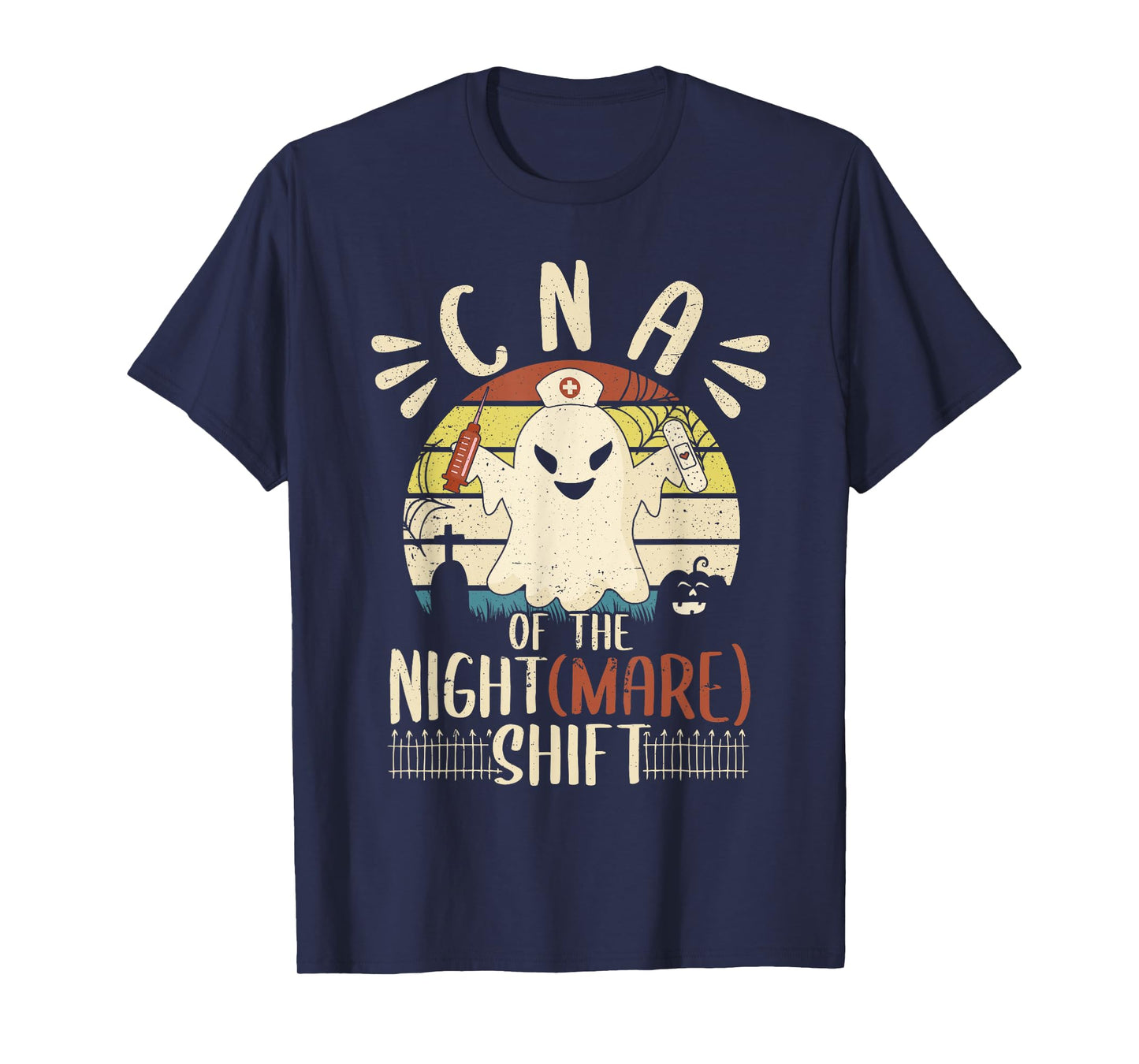 CNA Nurse of the Nightshift Nightmare CNA Women Halloween T-Shirt