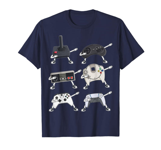 Dabbing Video Gamer Controllers Funny Boys Kids Gamer Dab T-Shirt