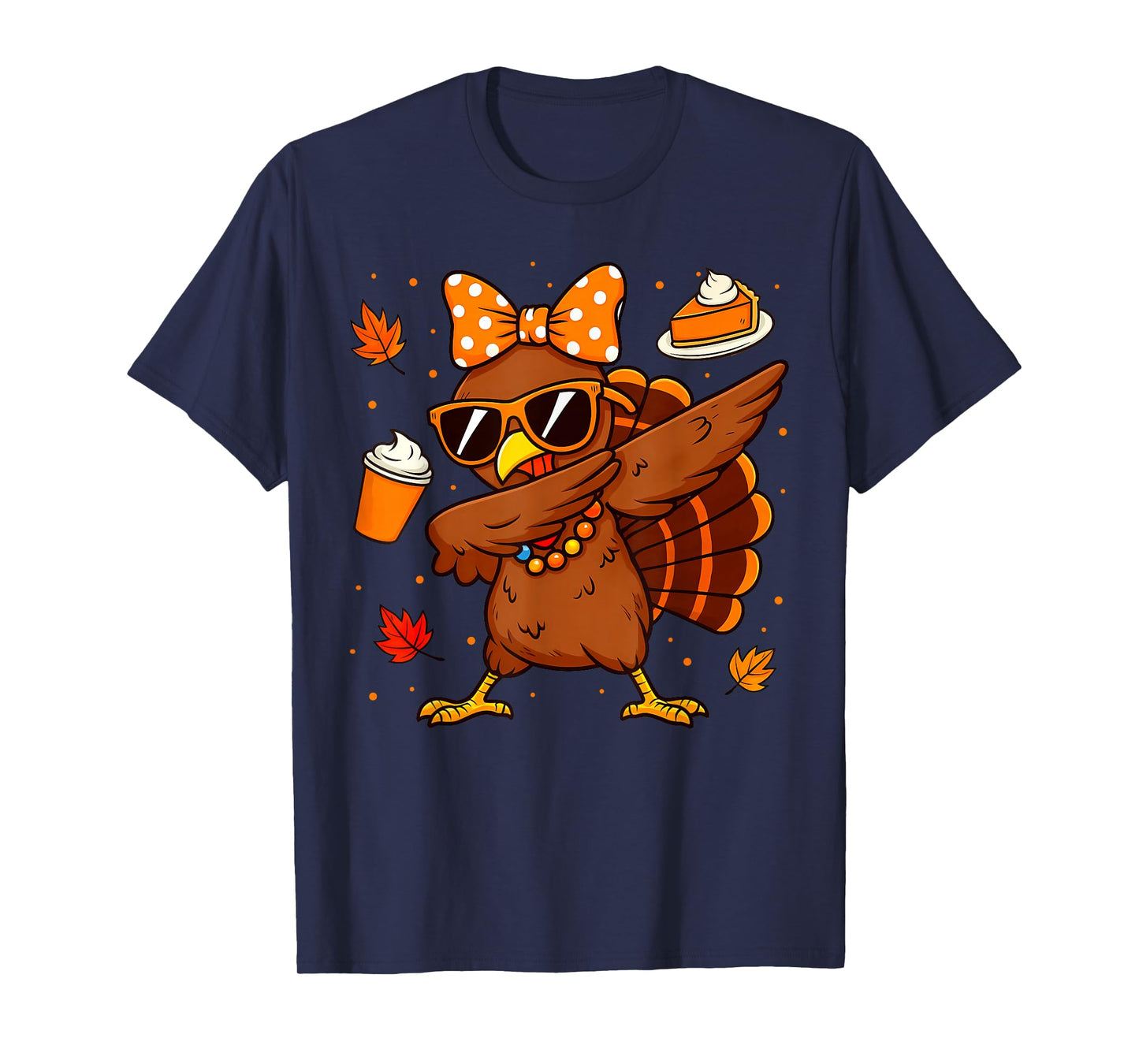 Thanksgiving Funny Turkey Dabbing for Men Women Kids T-Shirt