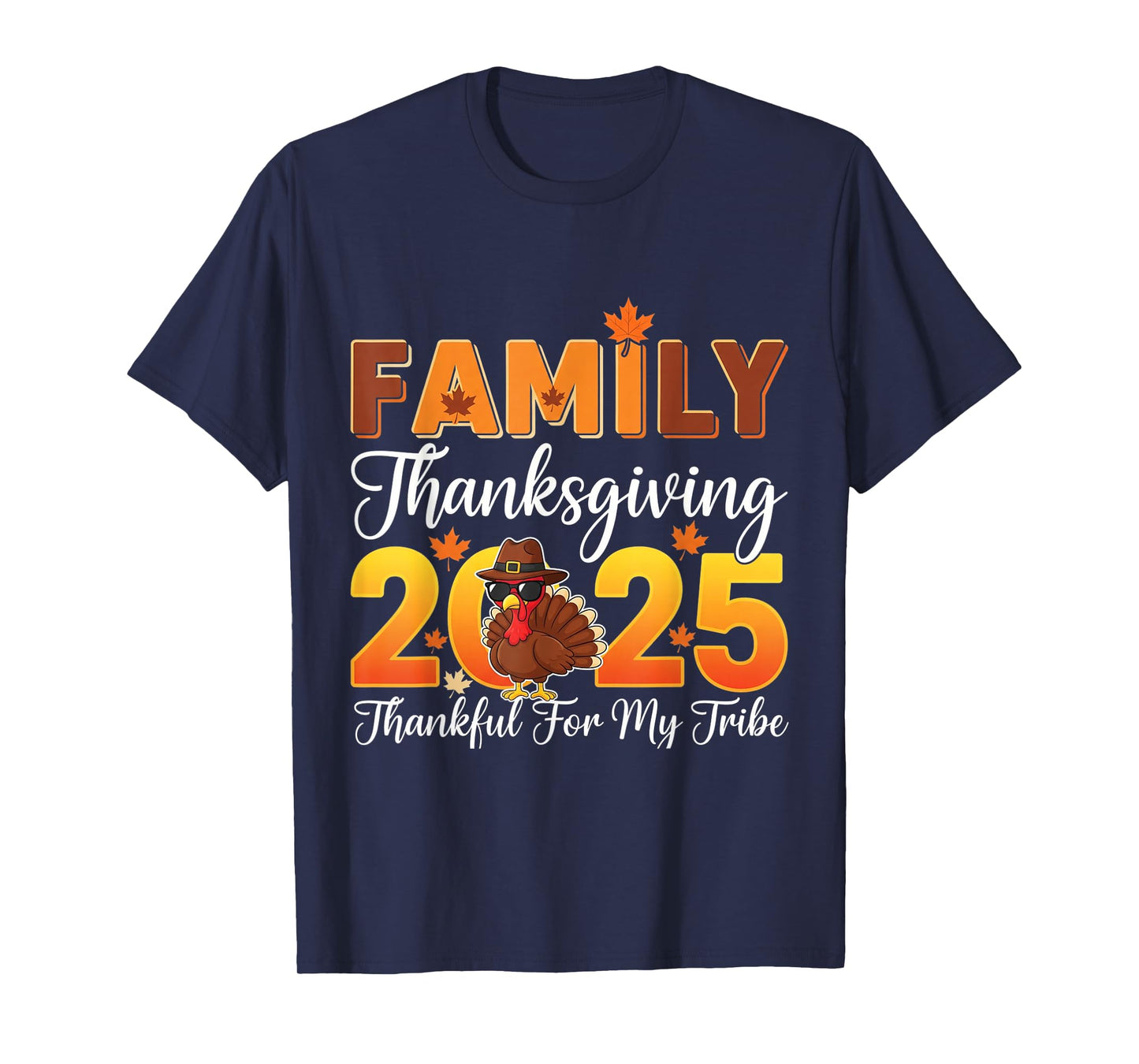 Family Thanksgiving 2025 Crew Dabbing Turkey Group Matching T-Shirt