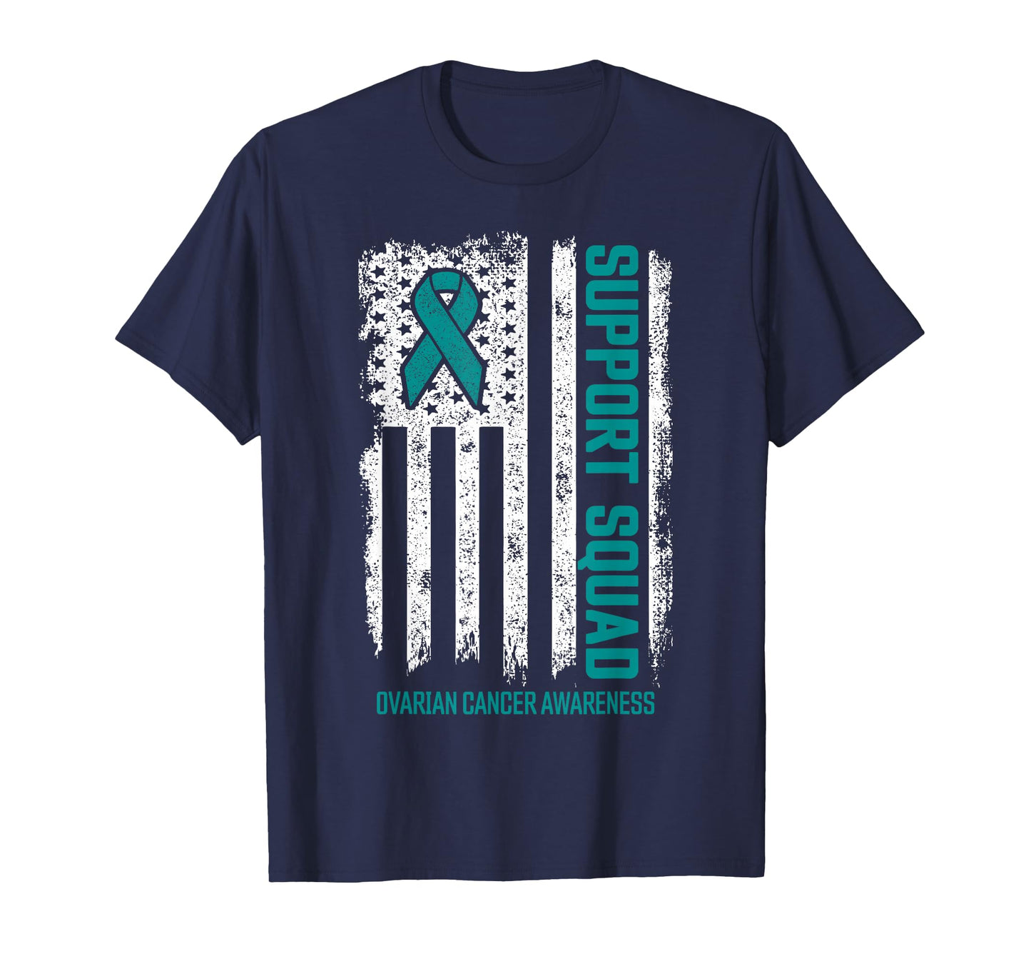 Ovarian Cancer Shirts Support Squad Ovarian Cancer Awareness T-Shirt