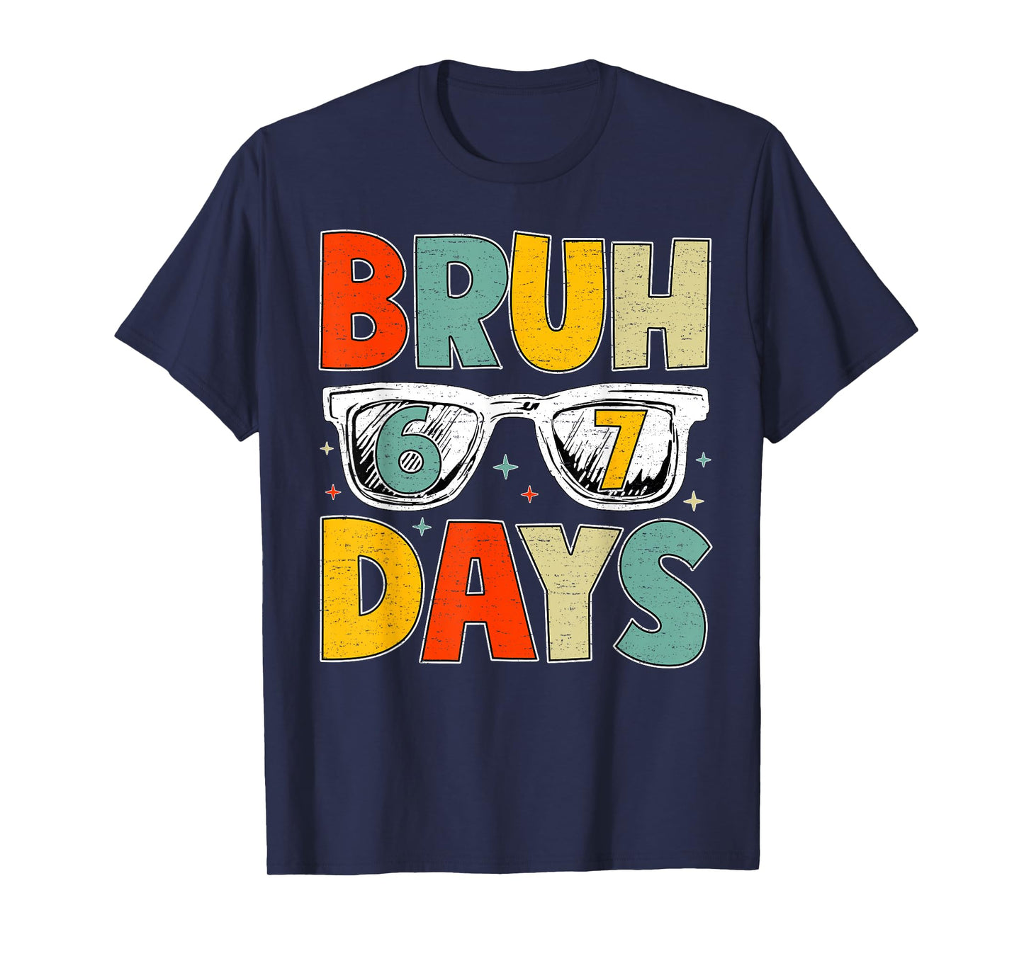 Bruh 67 Days of School Sunglasses 67th Day of School Kid Boy T-Shirt
