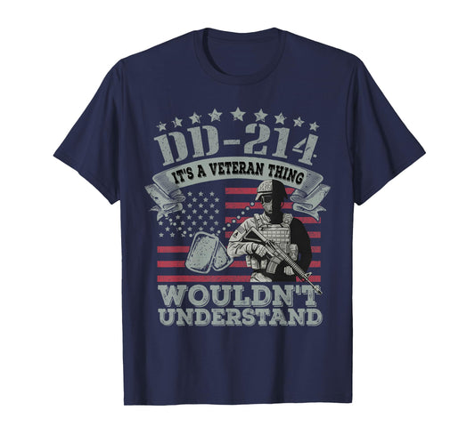 DD-214 It's A Veteran For Men Vintage Veteran T-Shirt