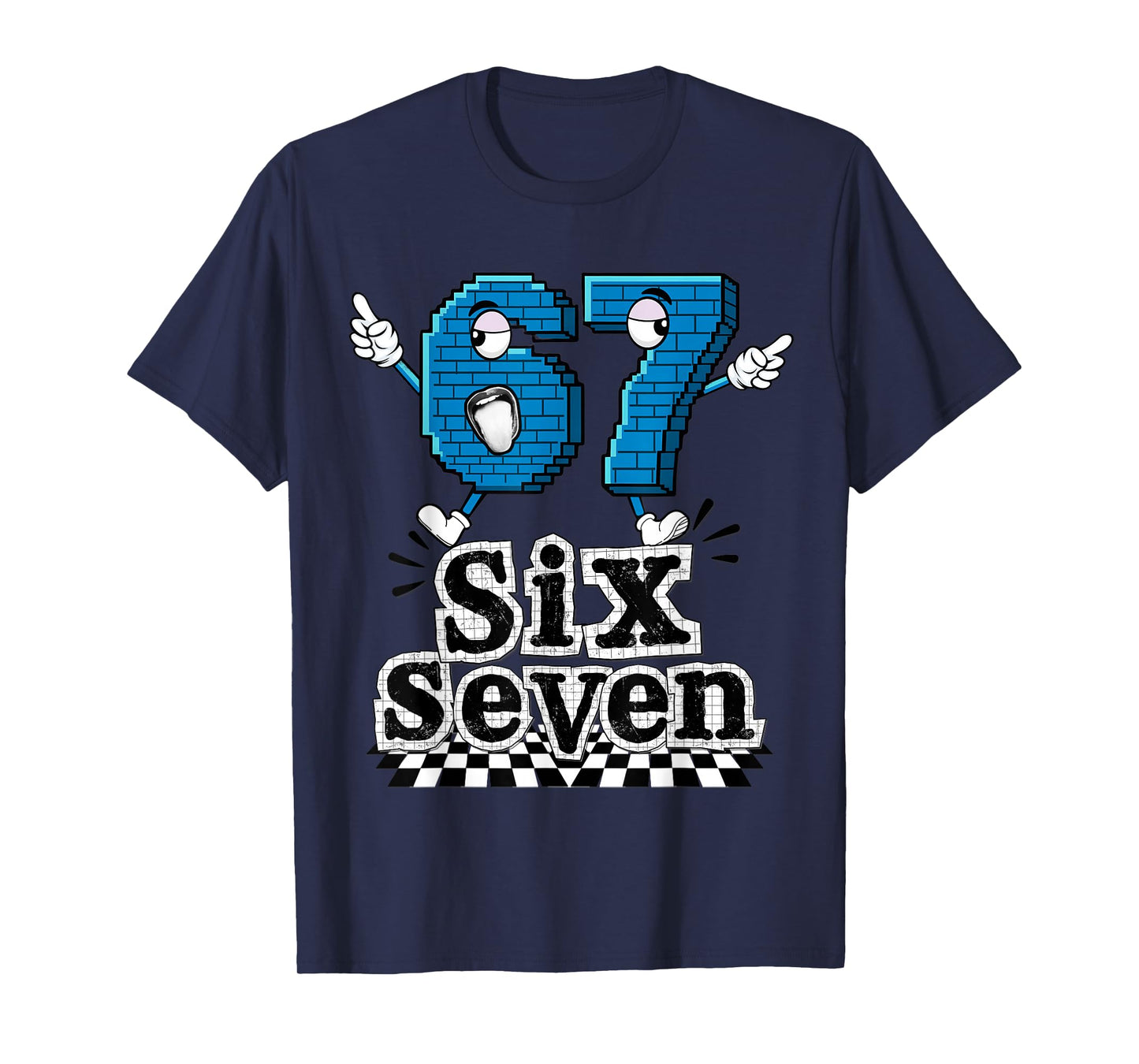 67 Brainrot Italian Meme Funny 6 7 Brainrot Gaming Meme T-Shirt