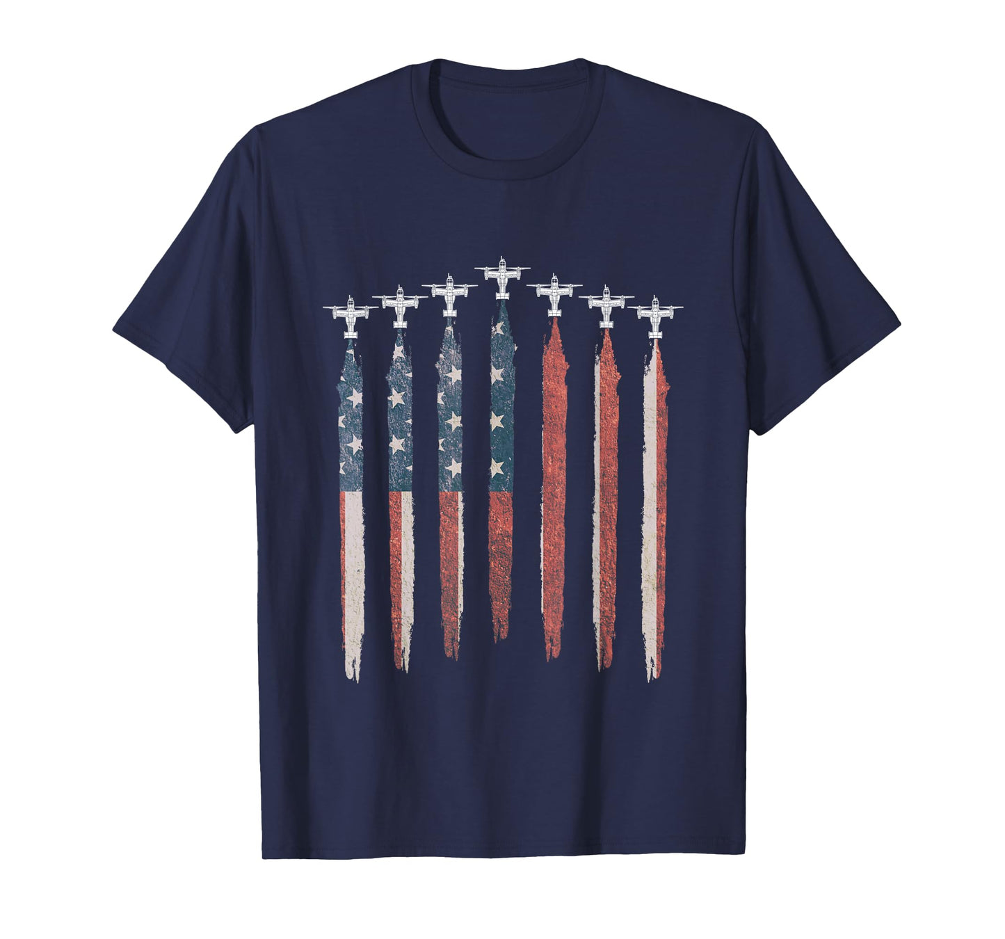 V-22 Osprey Military Helicopter American Flag V22 Squadron T-Shirt
