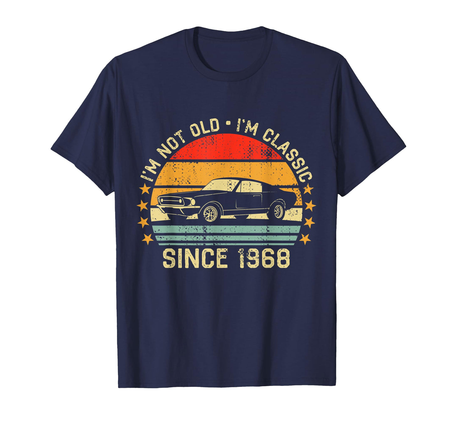 Cool Car Mens 53rd Birthday Gift For 53 year old Men & Women T-Shirt