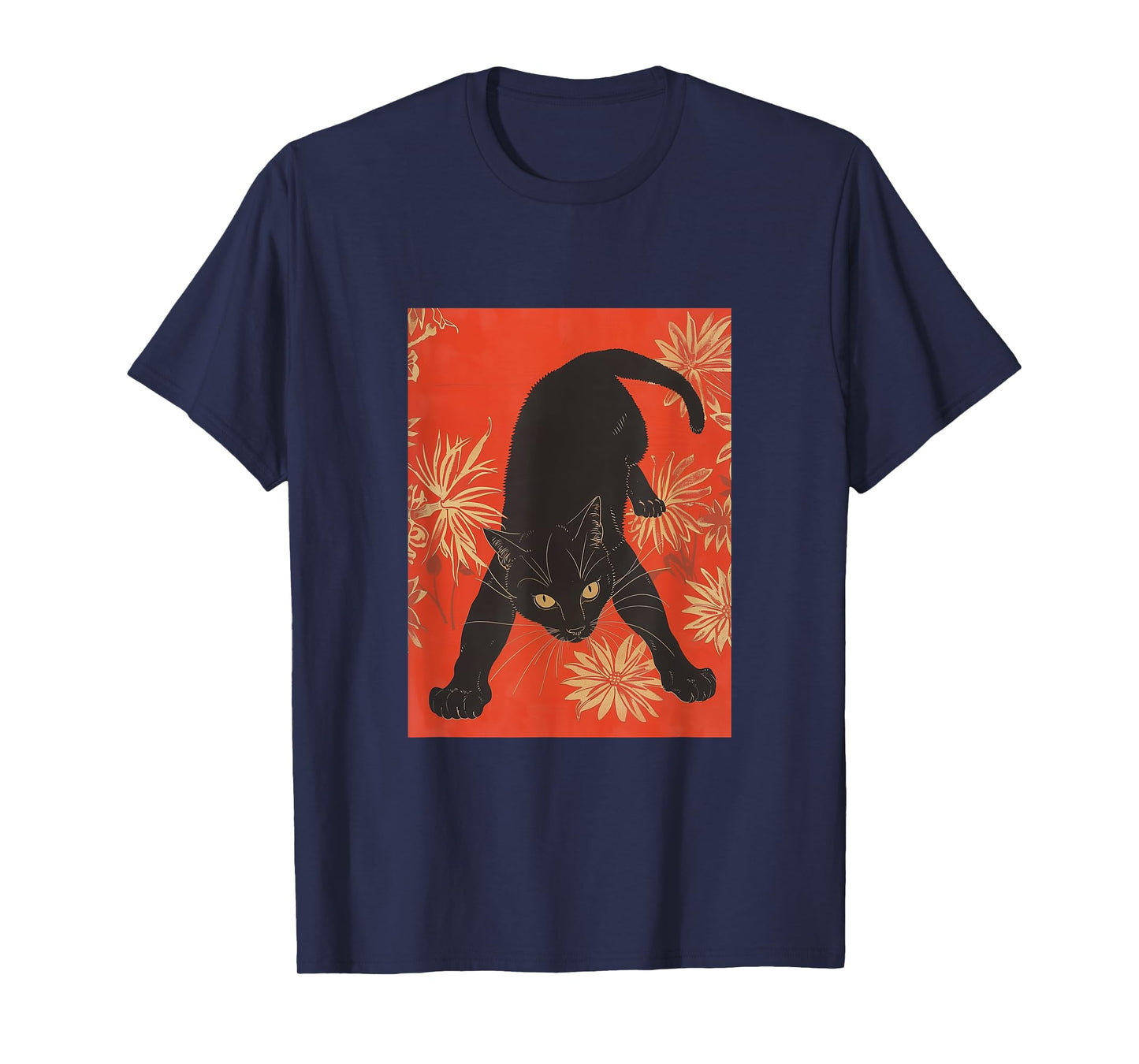Cat Japanese Tattoo Art T-Shirt - Unique Graphic Tee T-Shirt