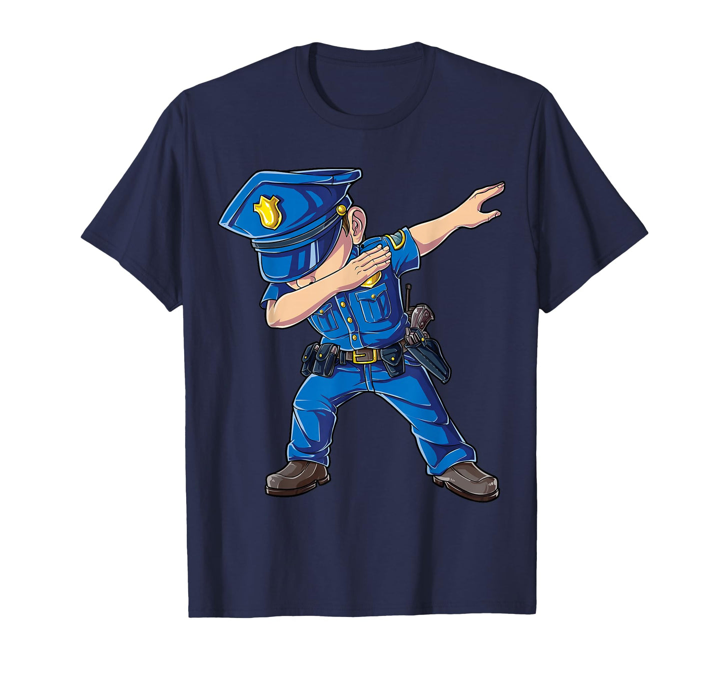 Dabbing Police Funny Policeman Dab Dance Boys Girls Men Cute T-Shirt