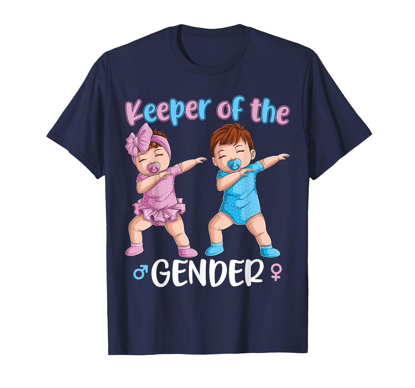 Keeper of The Gender Reveal Party Baby Announcement Women T-Shirt Small