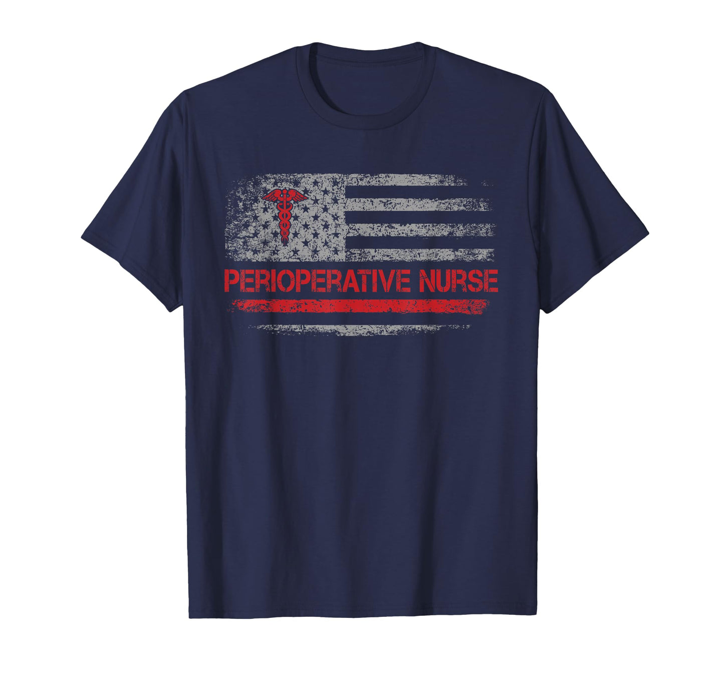 American Flag Nurse Perioperative Nurse Funny Nursing T-Shirt