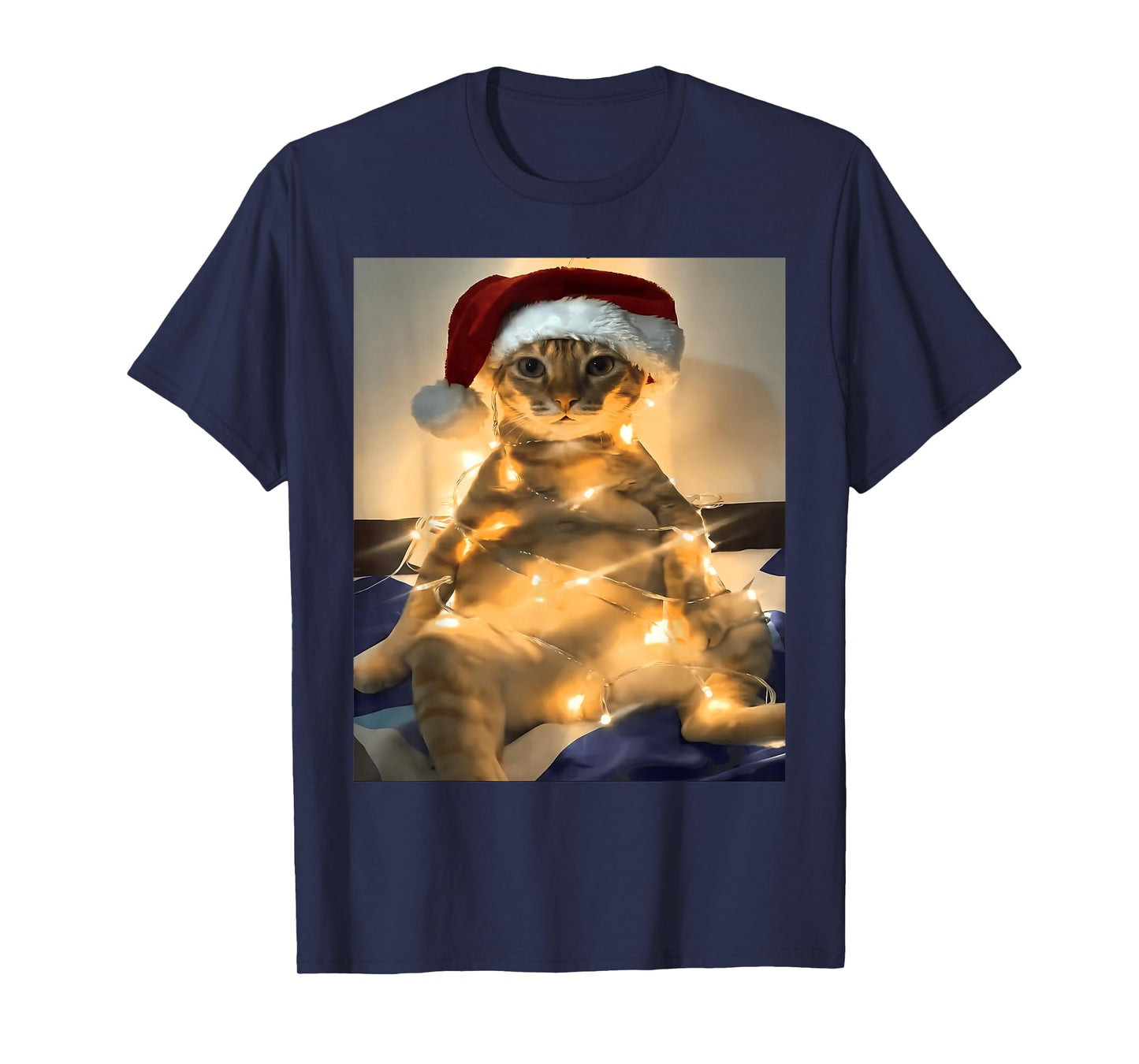 Ugly Christmas Tee Funny Cat Meme Women Men Kids Cat Lovers T-Shirt