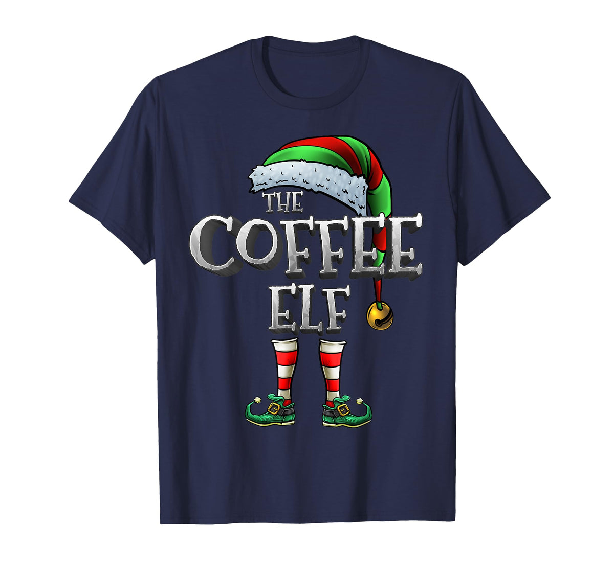The Coffee Elf Shirt Matching Family Coffee Christmas Elf T-Shirt