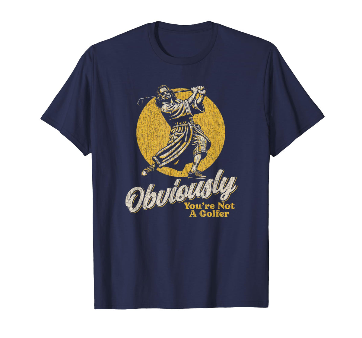 Obviously You're Not A Golfer Funny Dude Retro T-Shirt