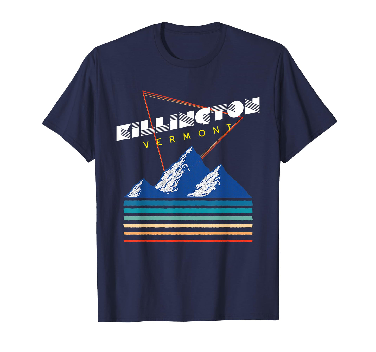 Killington, Vermont - USA Ski Resort 1980s Retro T-Shirt